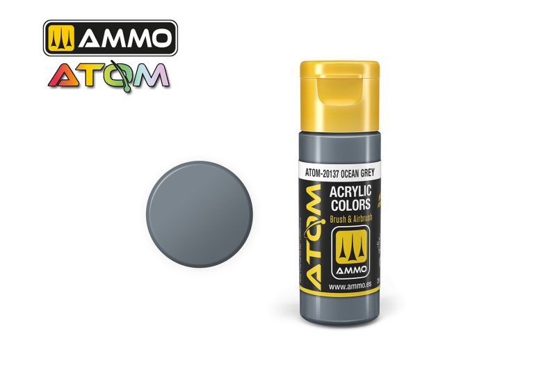 Ammo Atom Acrylic Colors - Ocean Grey (20ml)