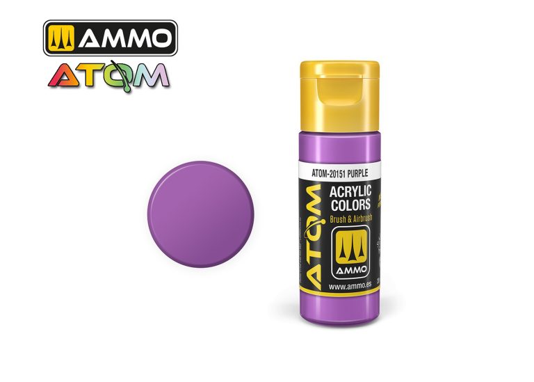 Ammo Atom Acrylic Colors - Purple (20ml)