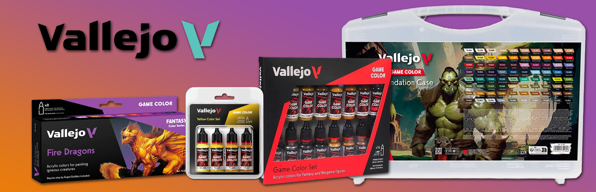 New Vallejo Game Color Paint Sets - Now In Stock