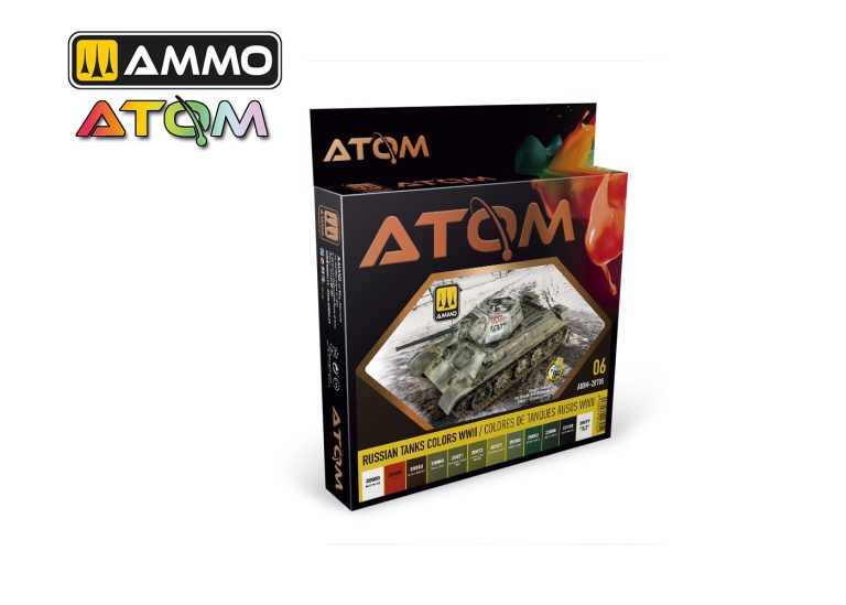 Mig Ammo - Atom Russian Tank Colors WWII Paint Set (12 x 20ml)