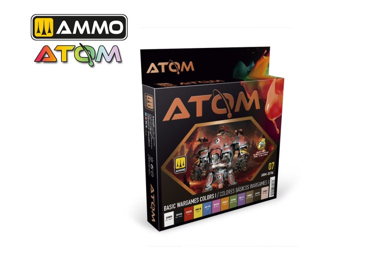 Mig Ammo - Atom Basic Wargames Colors I Paint Set (12 x 20ml)
