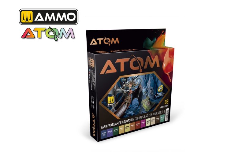 Mig Ammo - Atom Basic Wargames Colors II Paint Set (12 x 20ml)