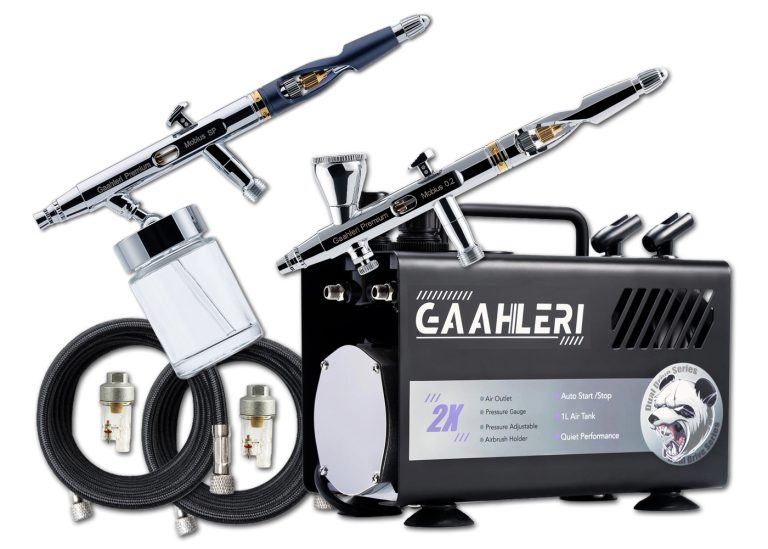 Gaahleri GT-918 Compressor with Mobius Gravity and Suction Feed Airbrushes