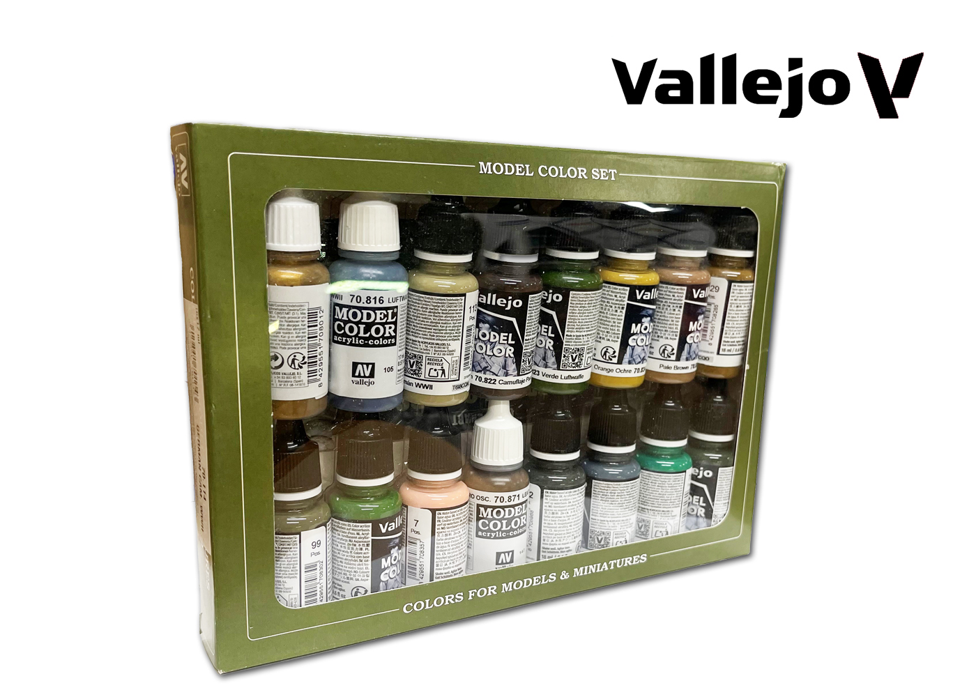 Vallejo Model Color Paint Set - German Camouflage WWII (16 x 18ml ...