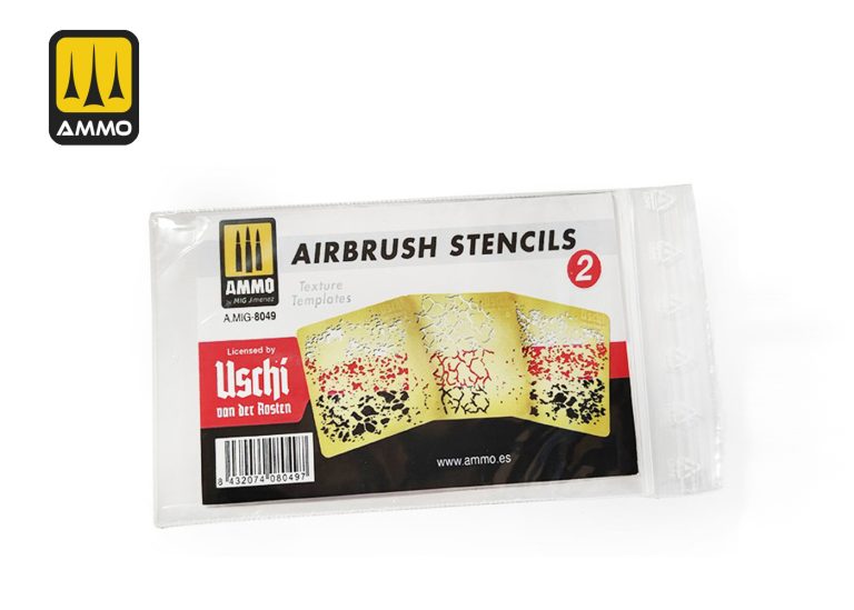 Ammo Stencils - Airbrush Stencils 2 (Pack of 3)